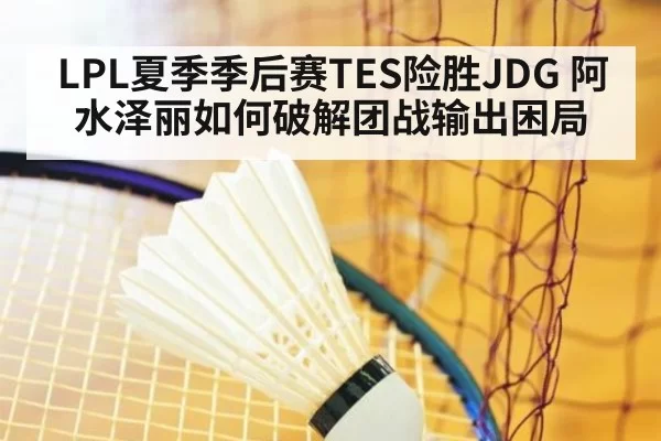 LPL夏季季后赛TES险胜JDG 阿水泽丽如何破解团战输出困局